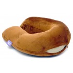 VIAGGI U Shape Memory Foam Travel Neck Pillow - Brown